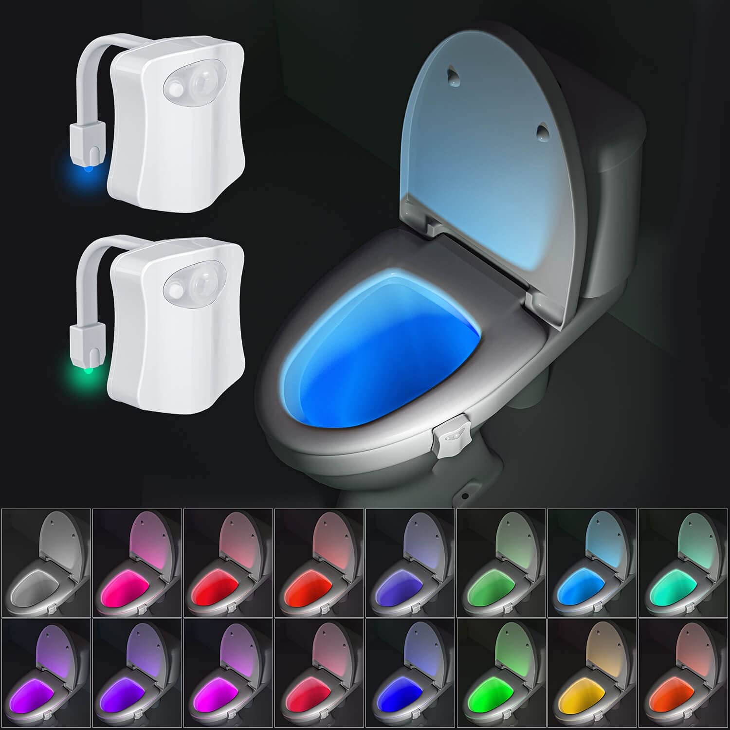 Buy Beanlieve 16Color Toilet Night Light 2 Pack Toilet Light with