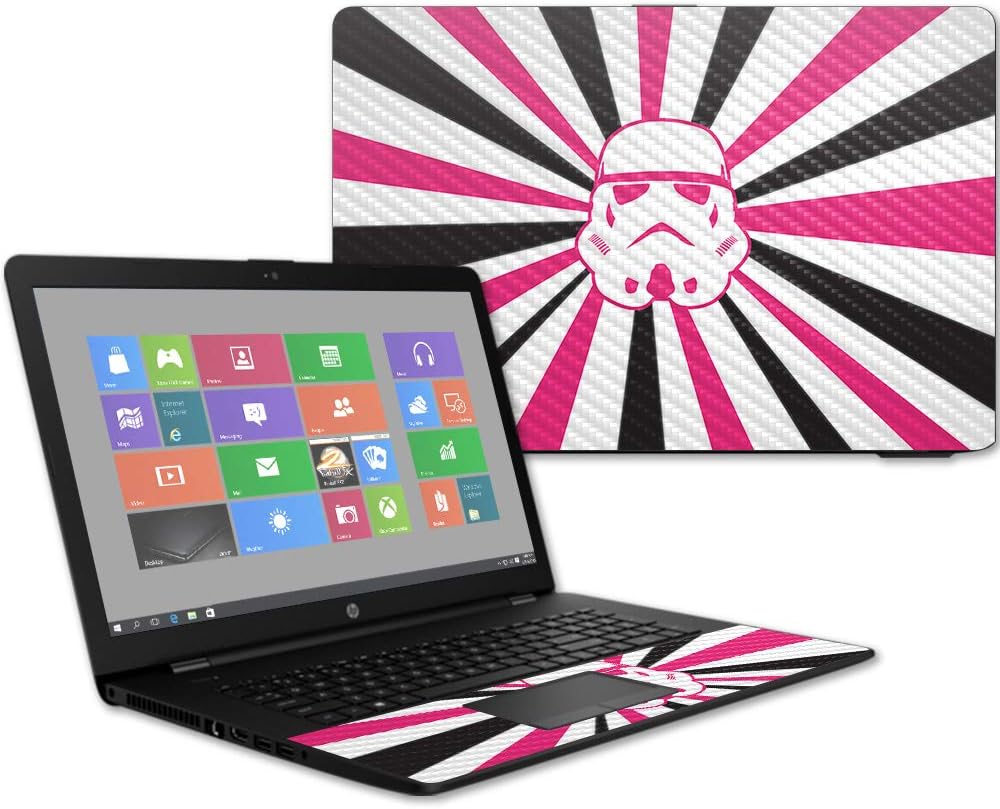 MightySkins Carbon Fiber Skin for HP 17T Laptop 17.3" (2017) - Bright Night Sky | Protective, Durable Textured Carbon Fiber Finish | Easy to Apply, Remove, and Change Styles | Made in The USA