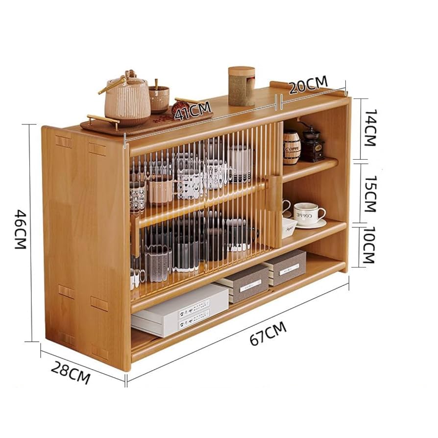 カップボート/キッチンシェルフ【9/25まで】 Amazon｜MJKQ9 食器棚 カップ収納 オープンラック 木製 キッチン