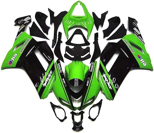 MC Verde Negro Carenado Ajuste para Kawasaki Ninja 2007 2008 ZX6R 636 ZX-6R Molde de Inyección ABS Plásticos Nuevo Carrocería 07 08 M18