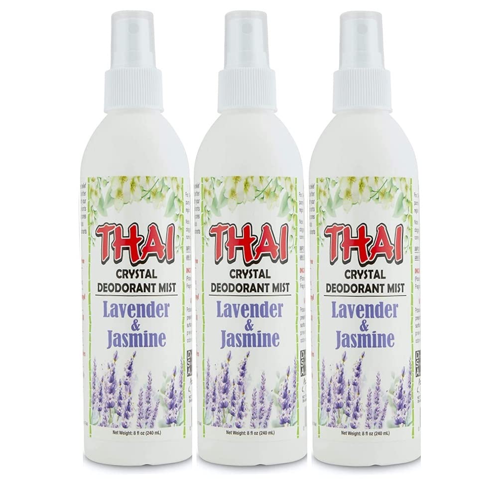 Thai Deodorant Spray 8 oz, Thai Deodorant Stone Crystal