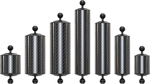 Miniatura 165 de Seafrogs - Brazo de cámara de buceo subacuático de 1 pulgada, abrazadera de bola submarina estándar negra para sistema de luz de fotografía