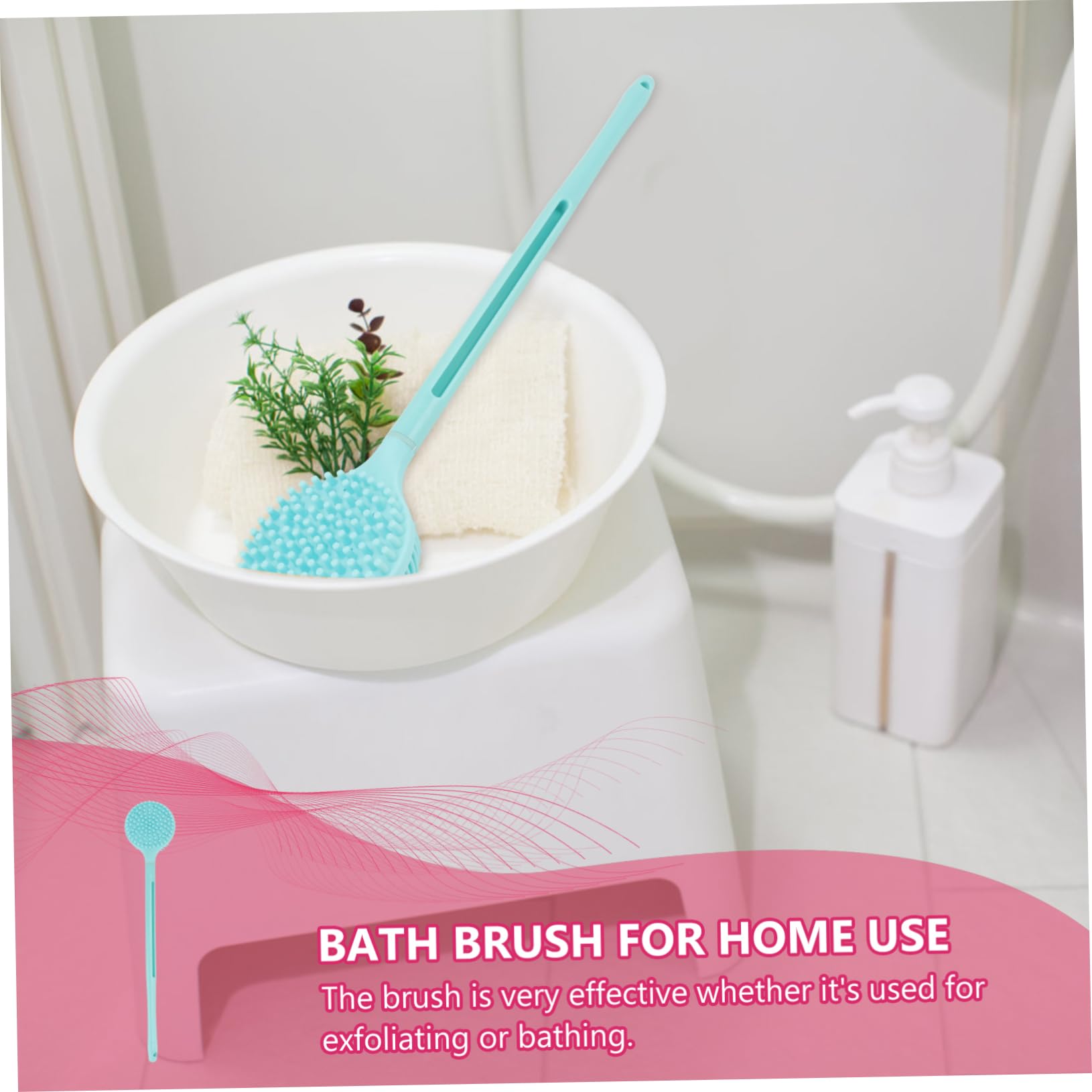 3 Piezas cepillo de baño depurador de silicona cepillo para el cuerpo de la piel esponja baño esponja de baño cepillo de cuerpo de baño herramienta de limpieza limpio