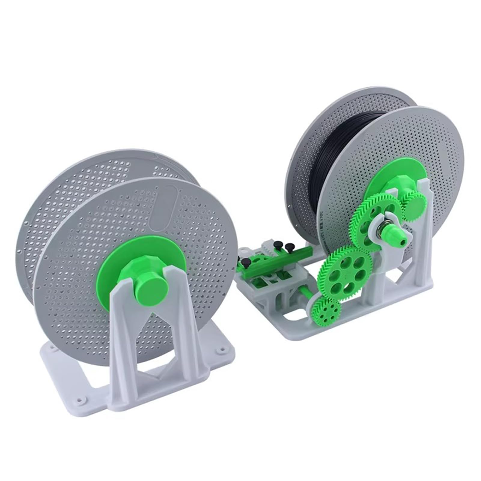 Suzlazyr One Color Hand-Cranked 3D Printer Filament Respooler - 1Kg Filament Spool Winder Manual Spool Rewinder For Pla/Petg/Abs/Tpu/Nylon, Efficient Winding Prevents Tangling