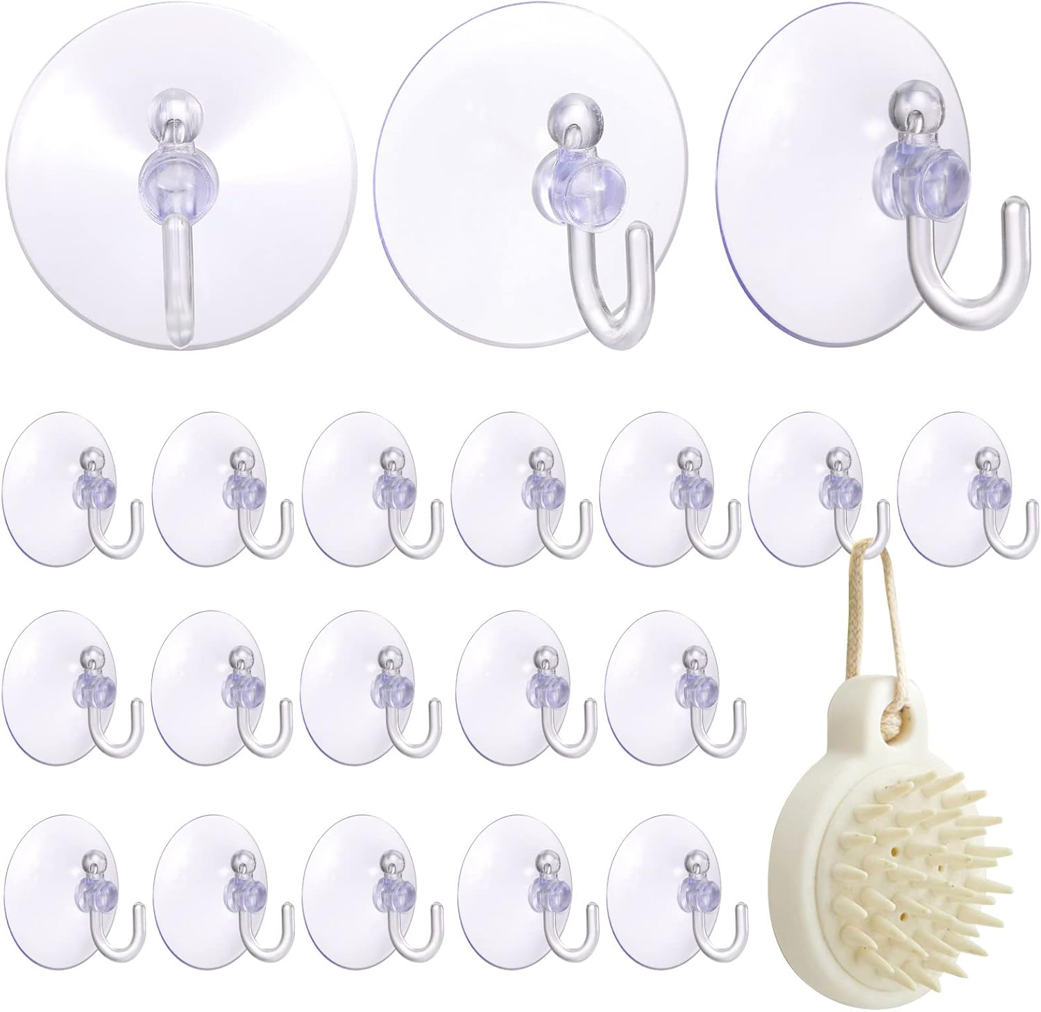 20 Piece Clear Plastic Suction Cup Clear Suction Cups Window Suction Cup Hook Suction Cups for