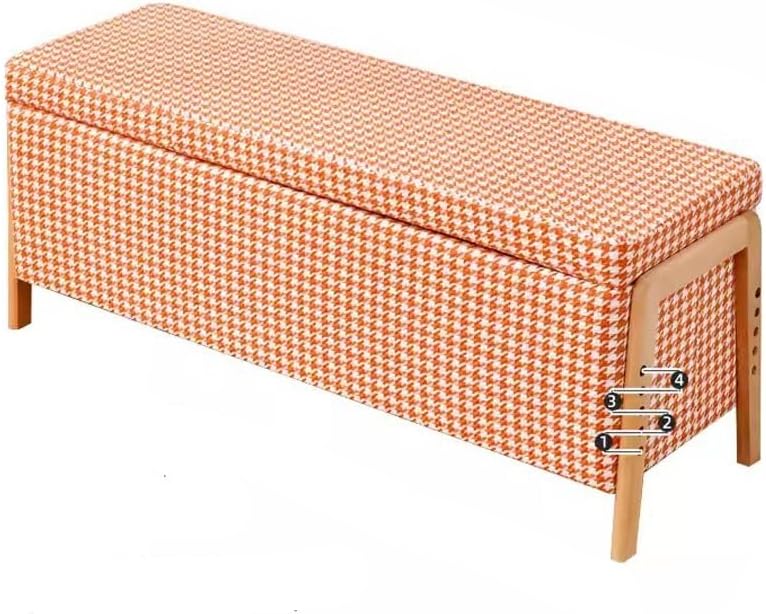 Foot Stools Ottoman Shoe Bench Soft Bag Shoe Bench Household Bench Bench Sofa Bed End Stool Bedroom Simple Storage Storage Stool Shoe Changing Stool(B,L120cm)