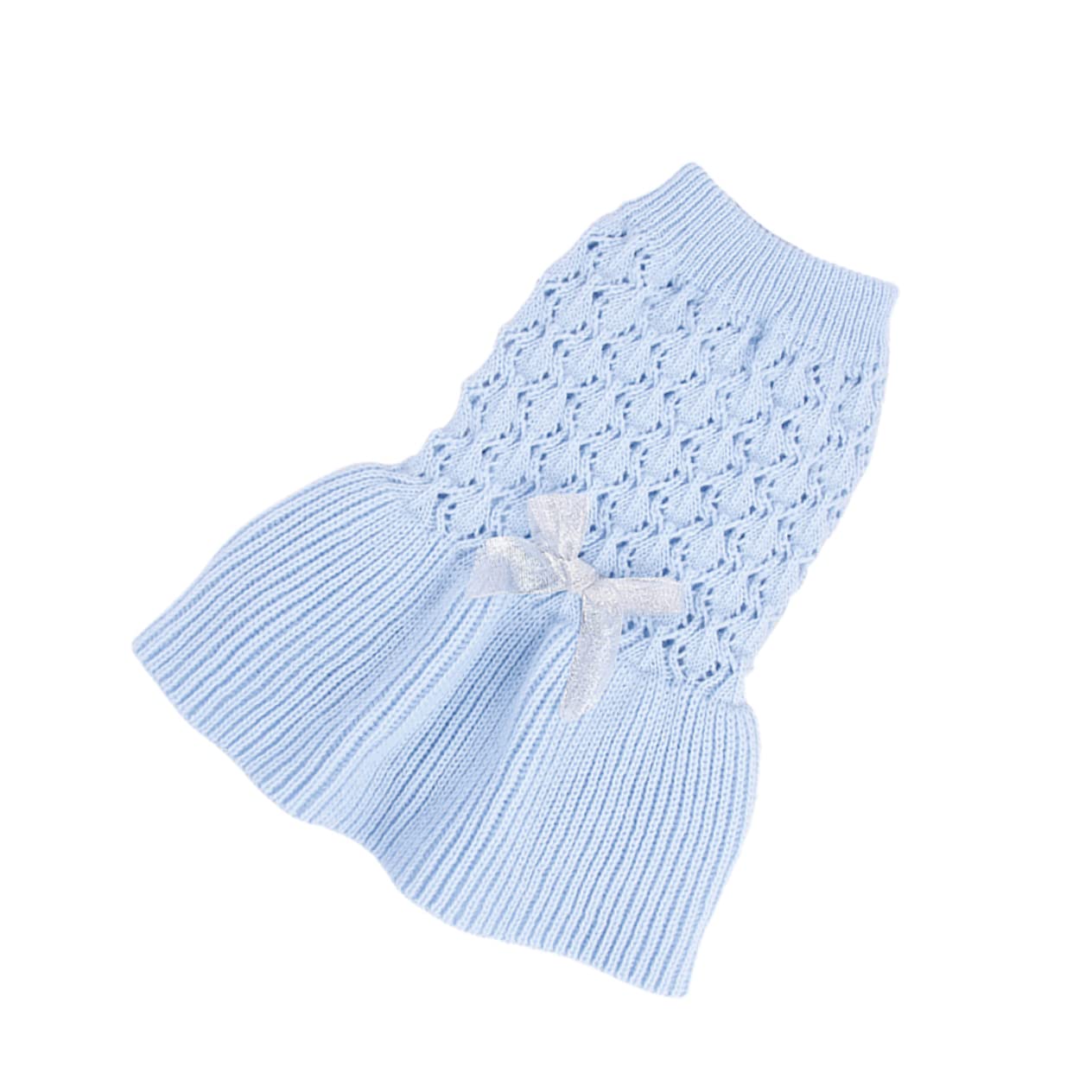 Didiseaon 3pièces Pull Printanier pour Chien Et Chat Vêtement Doux Laine pour Chiens Et Robe Adorable à Deux s Bleu