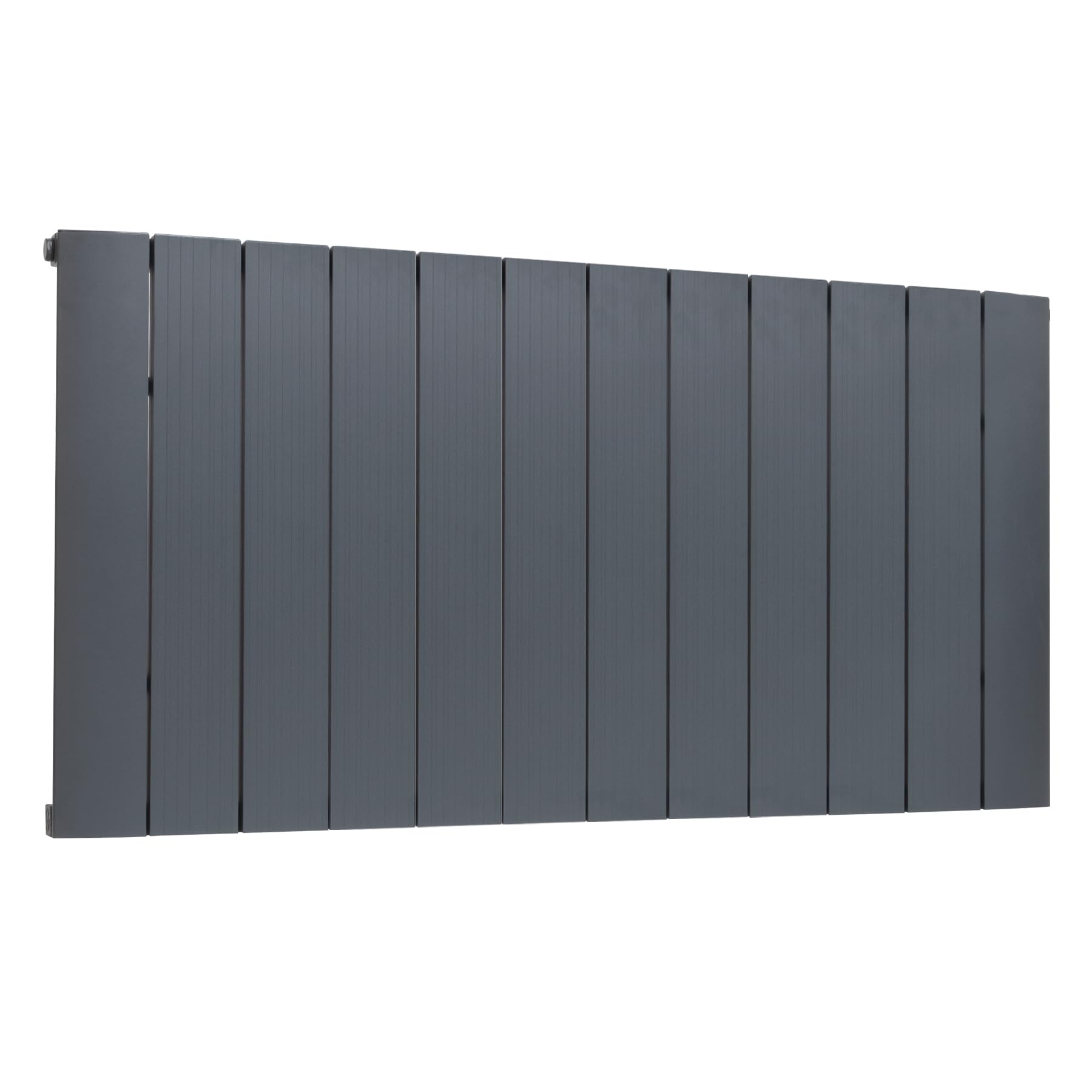 Adept Technology Anthracite Adept Kava - 600 X 1135Mm Aluminium Designer Radiator - Single Horizontal Central Heating Radiator - Btus (Delta T50) 4023