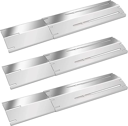 Grill Parts - Cubierta universal para quemador ajustable para barbacoa, paquete de 3 unidades que se extiende de 11.75 a 21 pulgadas para Brinkmann,