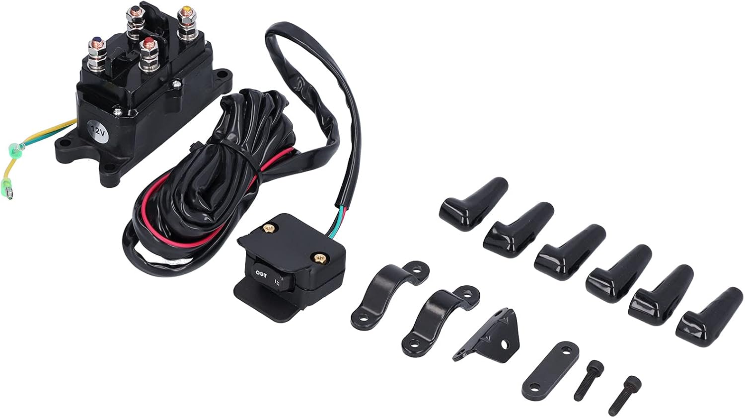 Winch Solenoid Relay Switch, ABS Brass Alloy Winch Solenoid