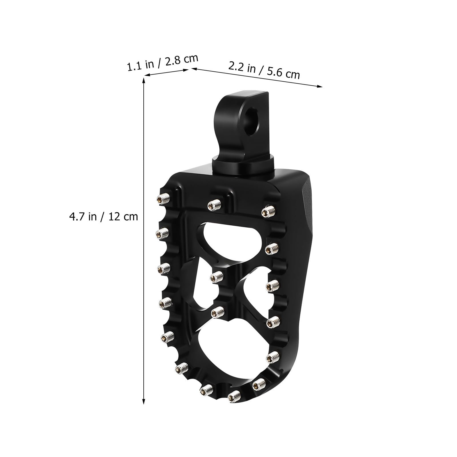 GALPADA Estriberas de Aleación de Aluminio para Motocross y Motocicleta, Alta Resistencia y Compatibilidad Amplia, 1 Par de Pedales Reposapiés para Off-road