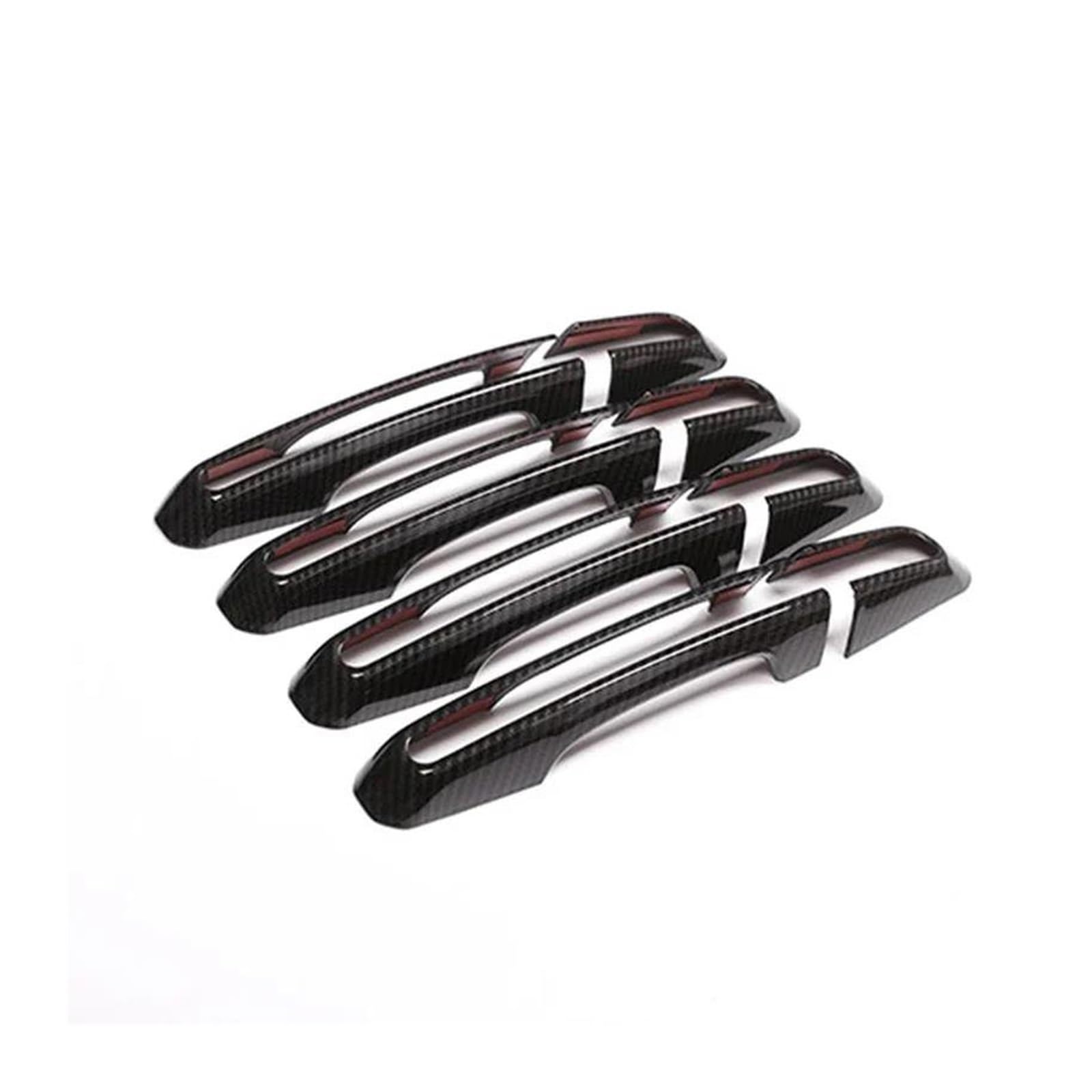 for Land for Rover for Discovery Sport4 5 LR5 LR4 for Range for Rover Sport for Evoque for Vogue Door Handle Decoration Cover Trim ABS Chrome(Carbon Fiber)