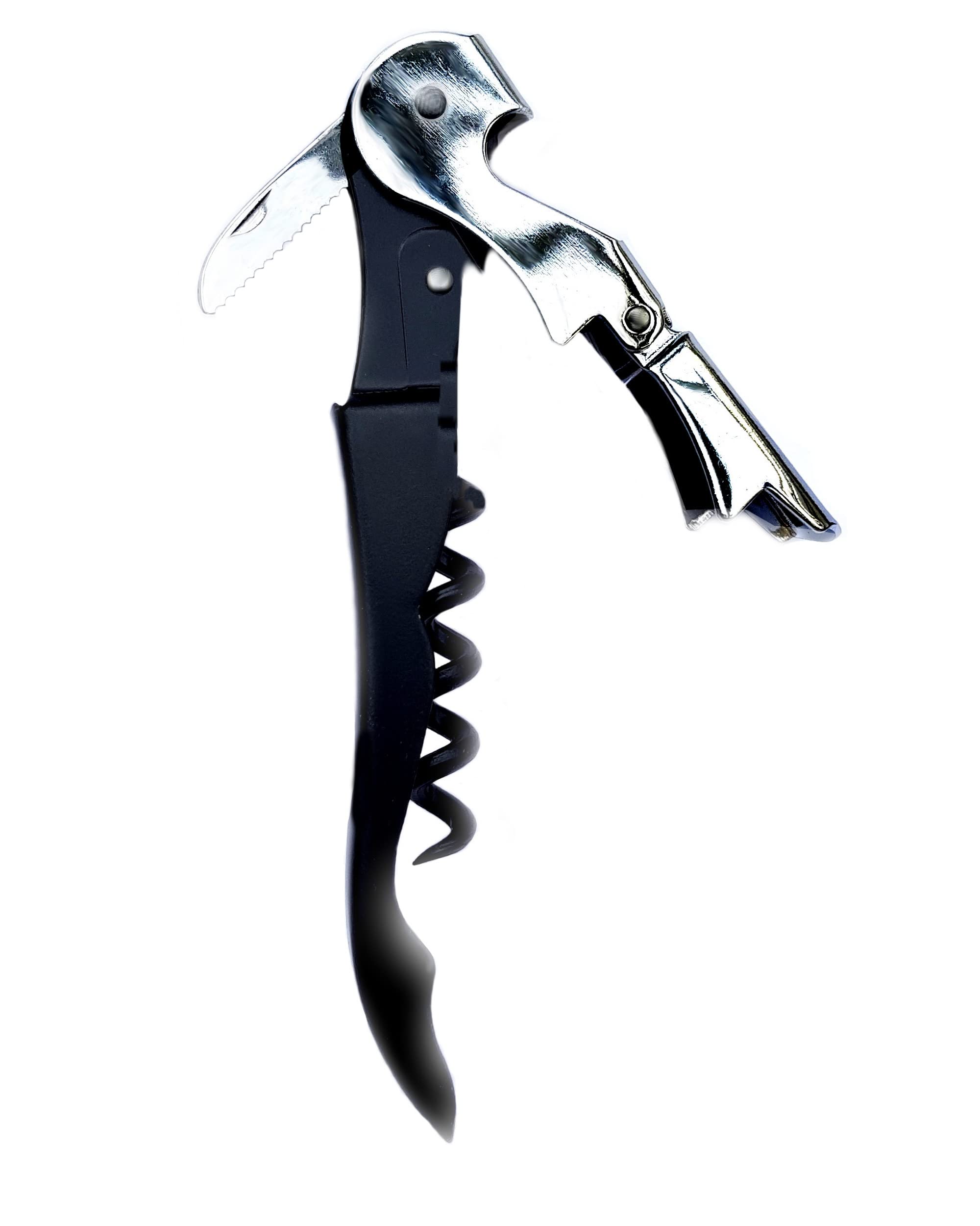 Sommelier Corkscrew 3 in 1 Bottle openers - Waiters Corkscrew Wine Opener with Double Lever Corkscrew. The Ultimate Waiters Friend