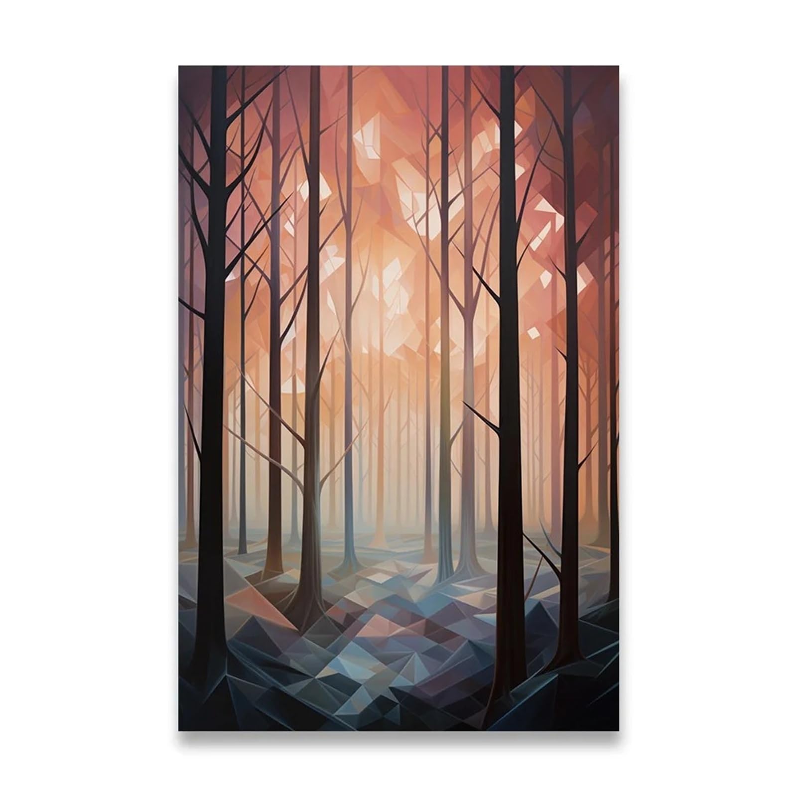 XENITE Wall Art Canvas Prints Bedroom Decoration Home Decorations Canvas Painting Beautiful And Healing Forest Pictures Room Wall Decor(B,30x40cm)