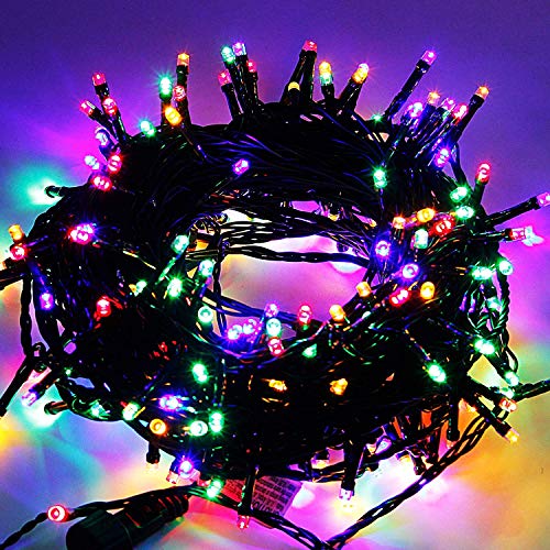 Home Lighting 66ft Christmas Decorative Mini Lights, 200 LED Green Wire Fairy Starry