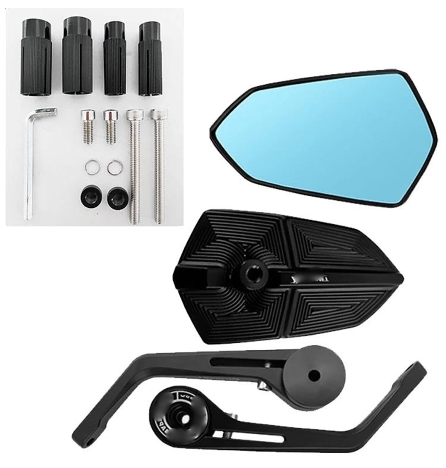 Espejo retrovisor de motocicleta antirreflejo y ajustable para Kawasaki Z650