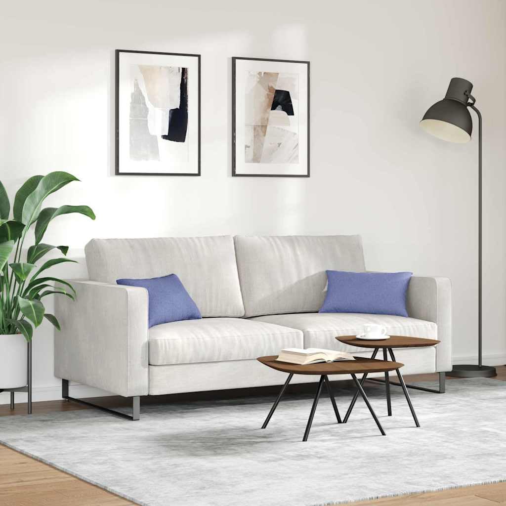 Set di 2 cuscini decorativi per divano, blu jeans, 50 x 30 cm