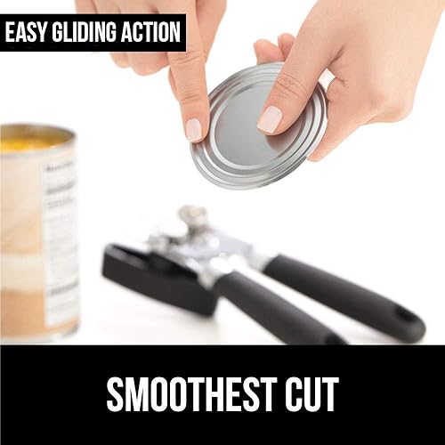 Miniatura 6 de Gorilla Grip Juego de 2 pinzas de silicona y abrelatas manual, pinzas de silicona de 9 y 12 pulgadas, abrelatas incluye abridor de botellas