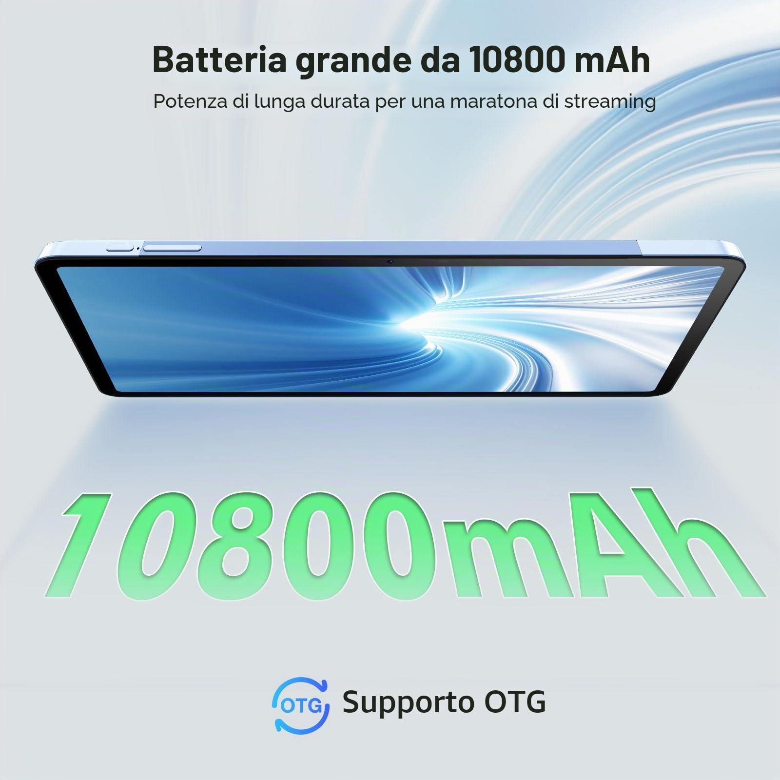 T20 Ultra Tablet Android 14 12 Pollici 32GB + 256GB (TF 2TB) Helio G99 Octa Core 10800mAh 2.4K 16MP+8MP 4G LTE /5G WiFi Gaming Tablet GMS GPS Widevine L1