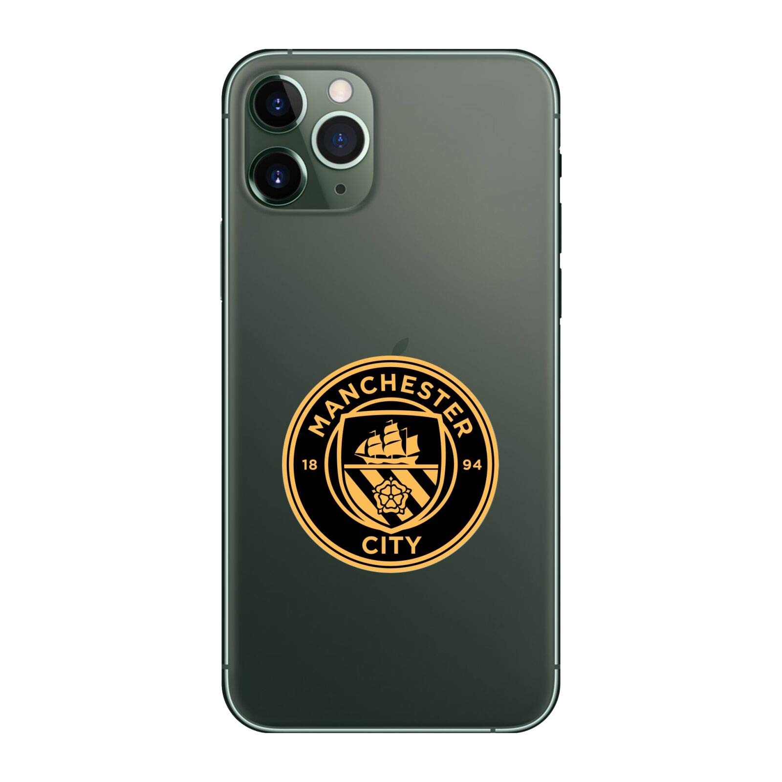 Head Case Designs Officially Licensed Manchester City Man City FC Black Crest Badge Variations Matte Skin Decal Sticker Compatible With Apple Samsung Huawei Sony LG Mobile Phones