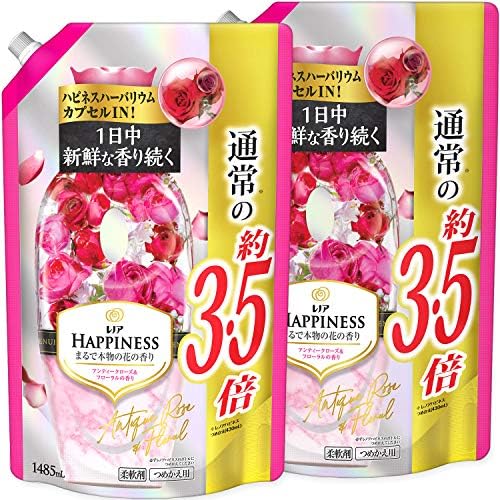 Amazon | レノア ハピネス 柔軟剤 夏の花&新鮮なリンゴの香り 詰め替え