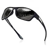 Polarized Sports Sunglasses for Men: UV400 Protection Glasses Womens Wrap Around Goggles for Driving Fishing