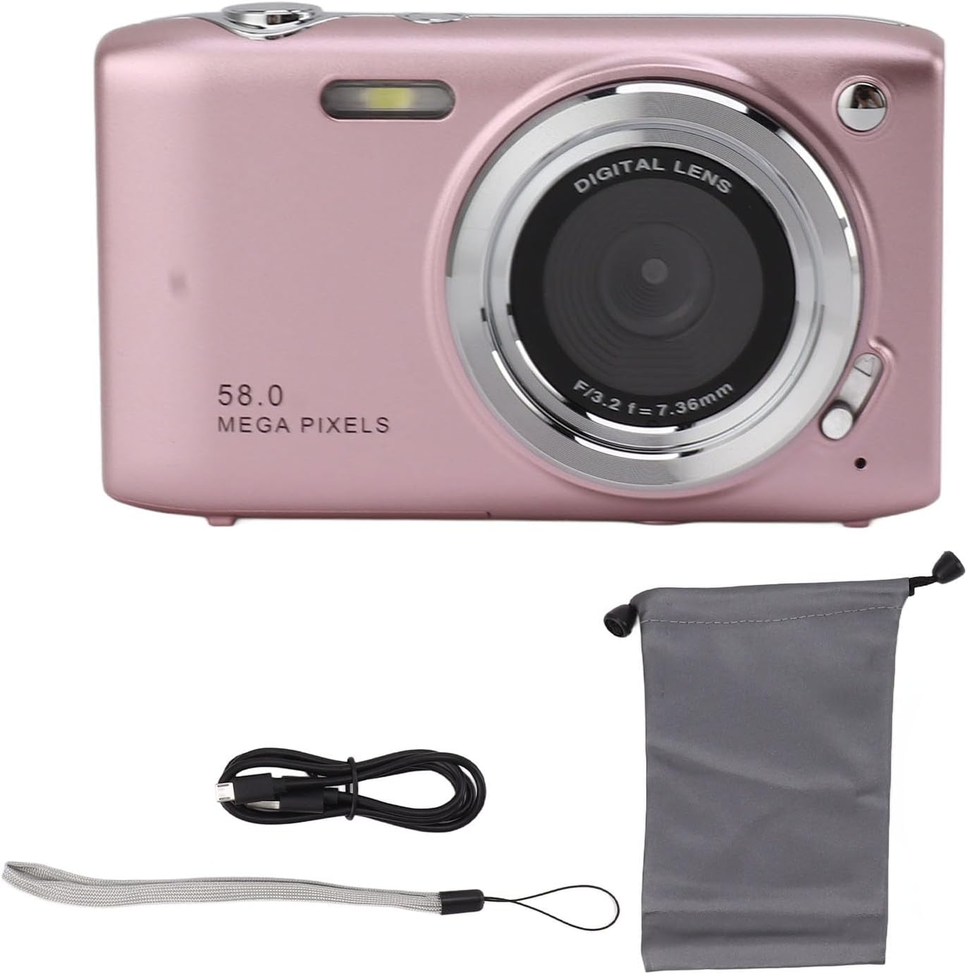 Sorandy 4K Digital Camera, 2.88 Inch Compact Camera, 16X Zoom Autofocus Compact Camera Photography and Video Camera for Travel Photography ()