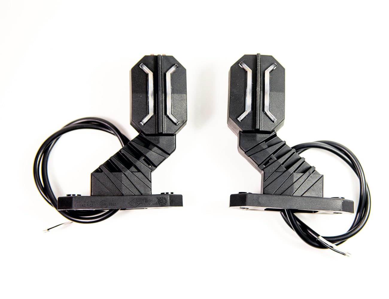 2 x LED gomma marcatore luce laterale moderna 12V 24V con E-mark Posizione luce auto camion caravan KFZ lampada luce bianco rosso arancio