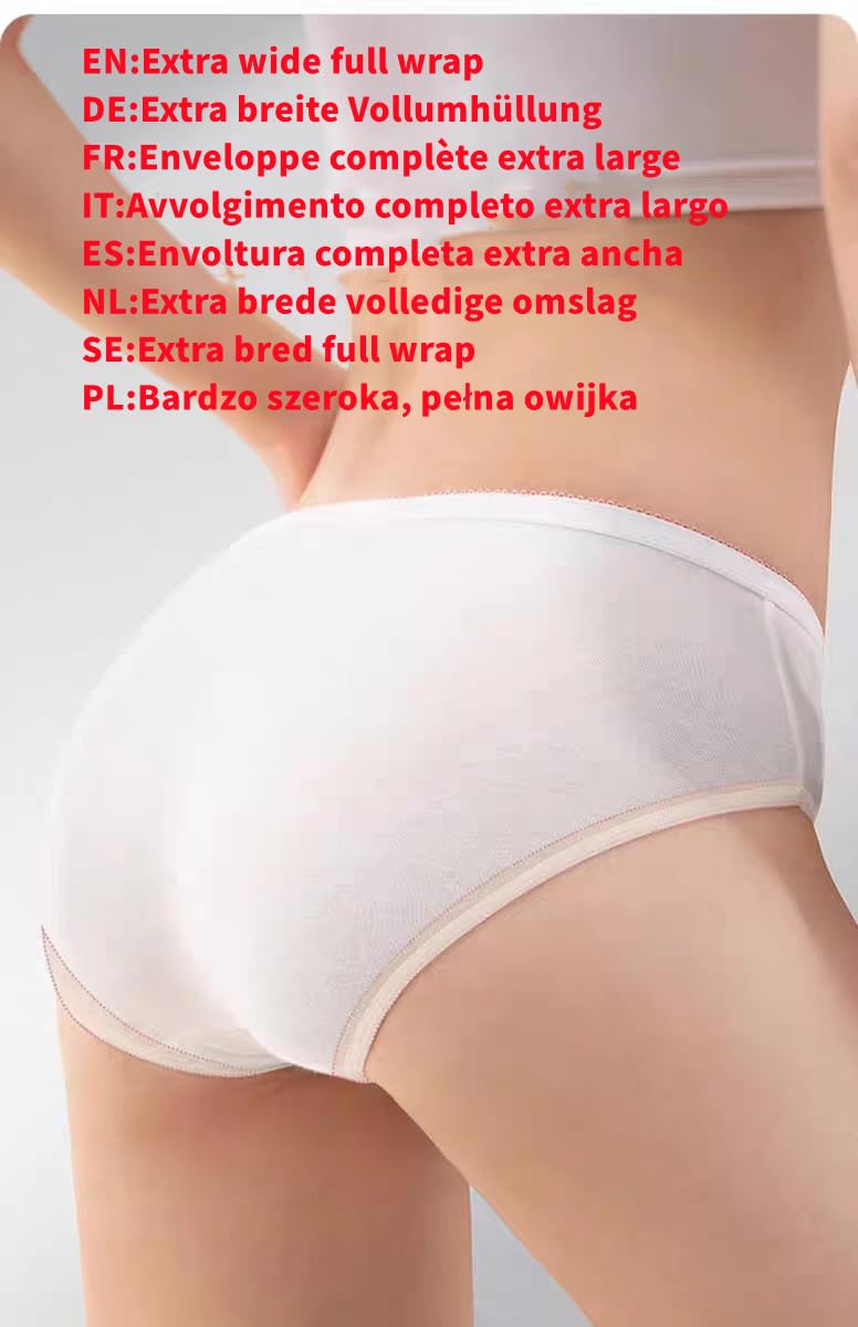 8 sztuk damskich majtek jednorazowych, z czystej bawełny, jednorazowe majtki, do szpitala, dla kobiet w ciąży, na poranne, do połogu, na podróż, miesiączkę, masaż, SPA, biały, XL