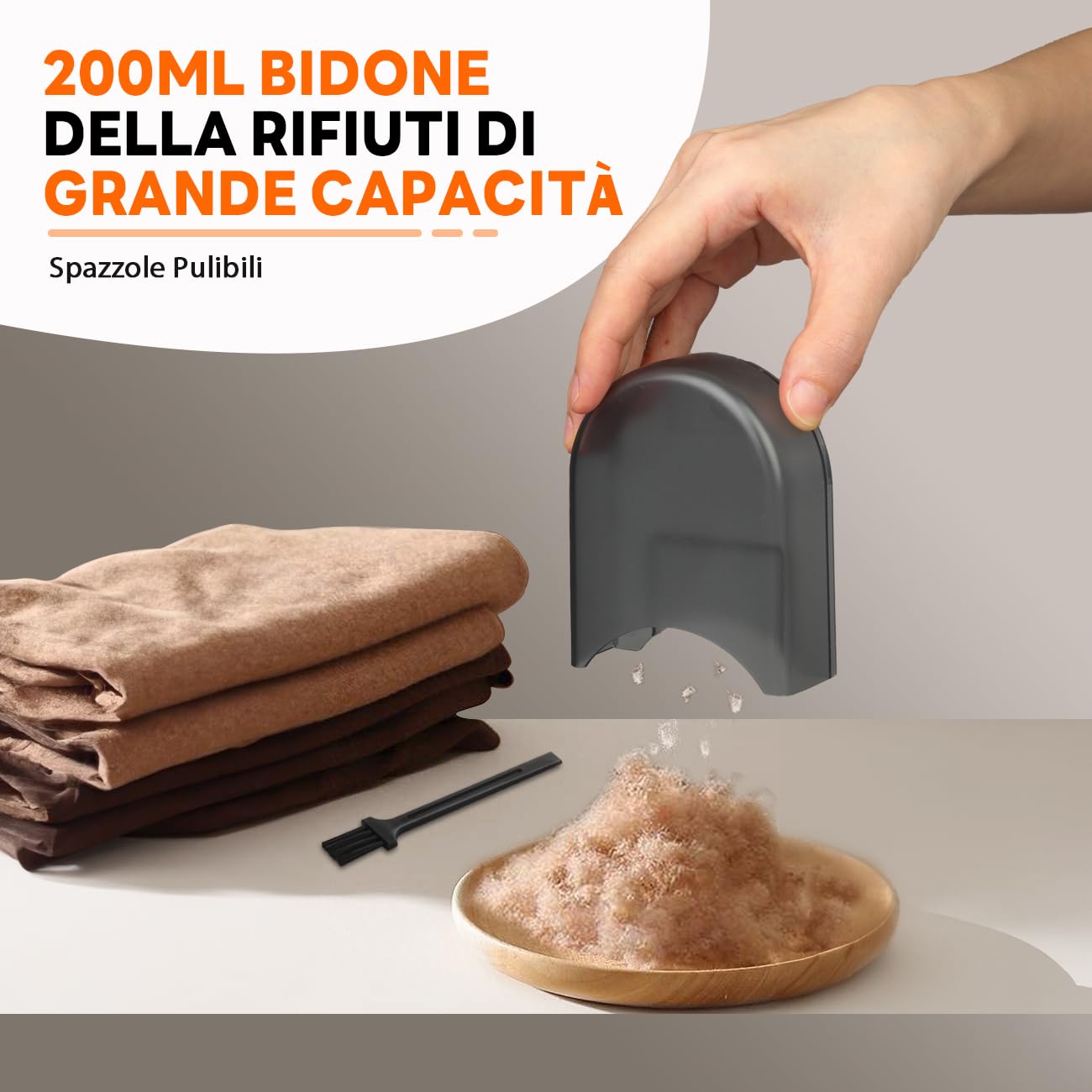 Ziitty Levapelucchi Elettrico, Rimuove i Pelucchi per 3 Livelli di Potenza Regolabili, Taglia Pelucchi a 6 Lame per vari Tessuti Perfetto per i Regali di Famiglia per le Donne(Nero)