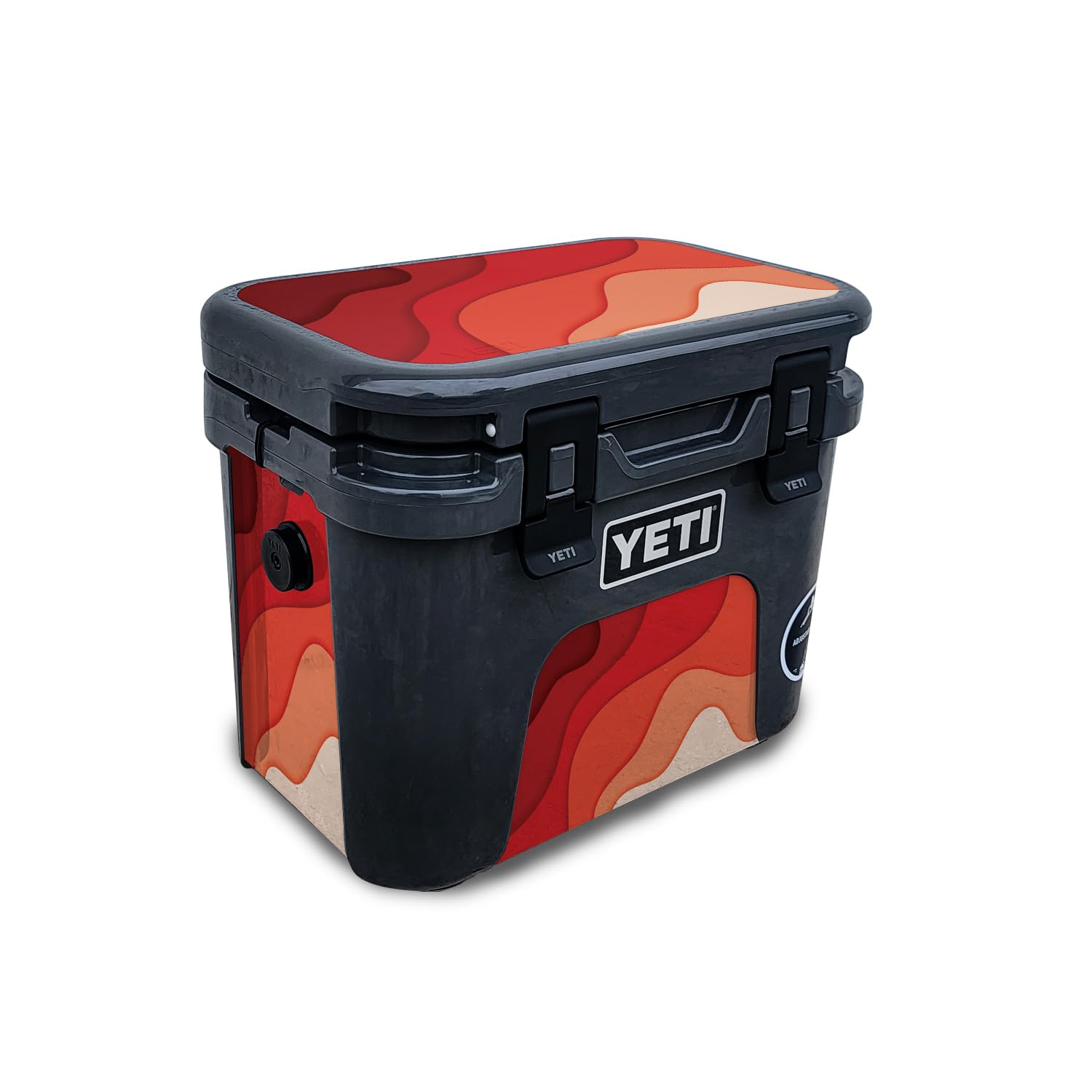 Skin Compatible with Yeti Roadie 15 Hard Cooler - Papercraft Red - Premium 3M Vinyl Protective Wrap Decal Cover - Easy to Apply | Crafted in The USA by MightySkins
