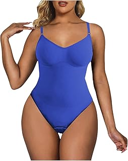 Shapewear Body para mujer, body para mujer, ceñido, sexy, transpirable, ajustado, control de abdomen, para mujer, color azul #11, M, Azul #11, M