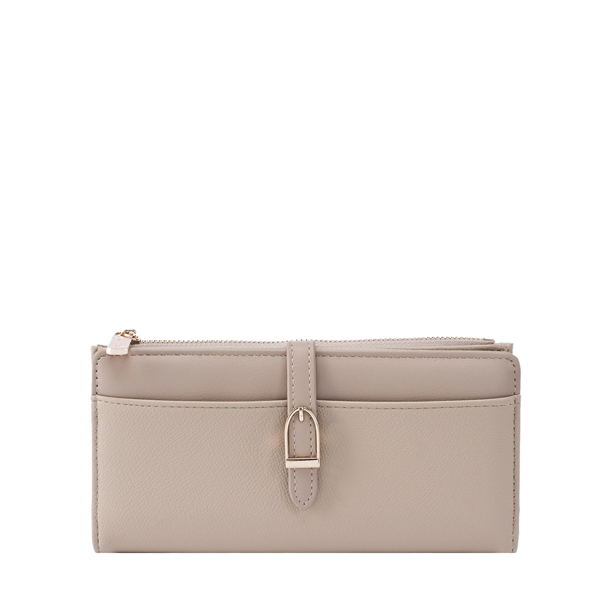 Ella Signature Lock Beige Wallet-image-26