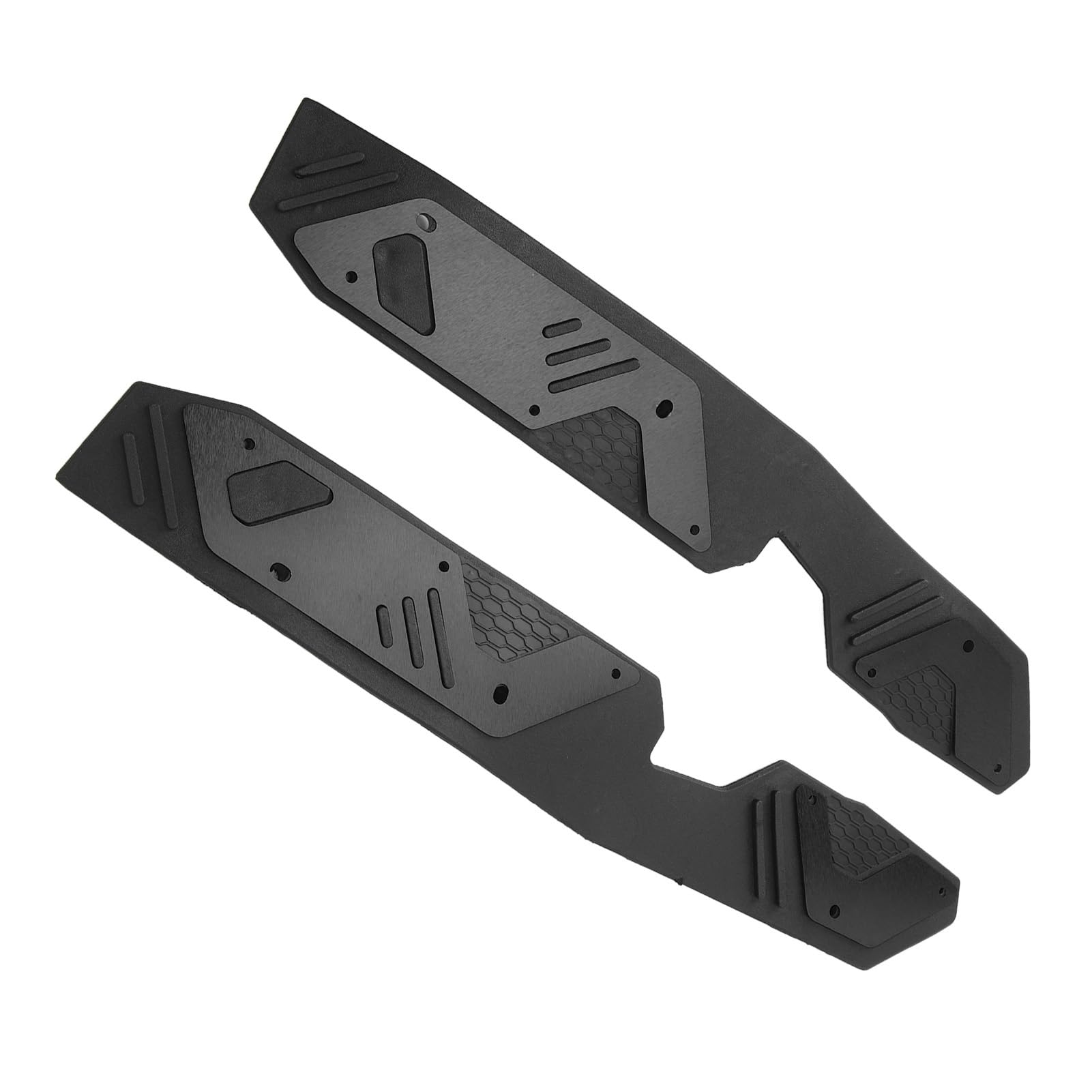Poggiapiedi per Moto, Pedane in Gomma, Piastra in Metallo, Impugnatura Antiscivolo, Facile Pulizia, Kit da 2 Pezzi per Pendolari e Ciclisti Quotidiani ADV160 2022+ (BLACK)