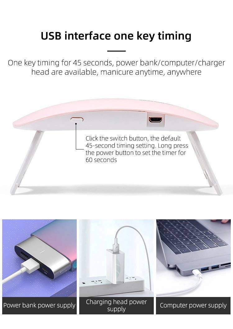 Nirgun Empex UV LED Nail Lamp Machine for Gel and Regular Nail Polish Quick Drying Lamp for Manicure and Pedicure Portable Professional Machine for Home and Salon Use 2