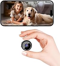 WiFi Hidden Camera,2K Ultra Nanny Cam Hidden Camera,Mini Small Camera,Secret Cameras for Spying,Motion Detection Alerts,SD/Cloud Storage, Phone App Control & Real-Time Alerts