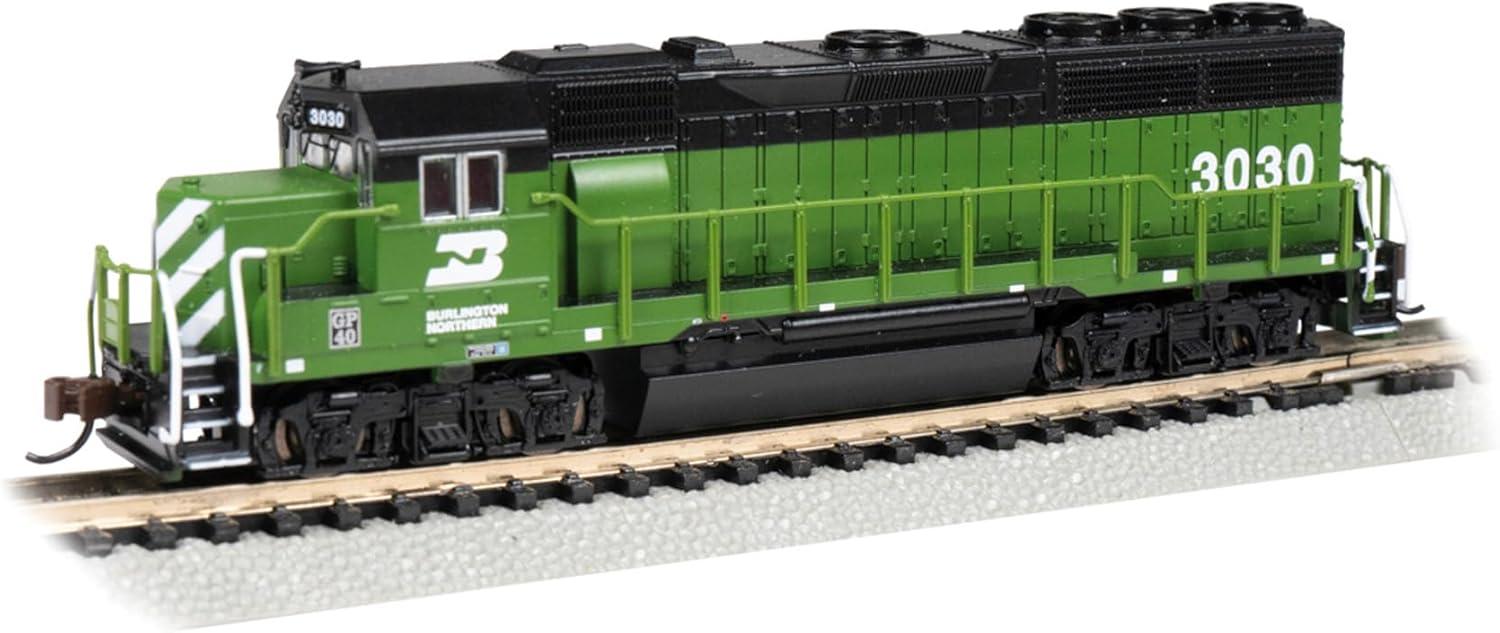 Bachmann Trains - GP40 - ECONAMI™ DCC Sound Value Equipped Locomotive - Burlington Northern #3030 - N Scale