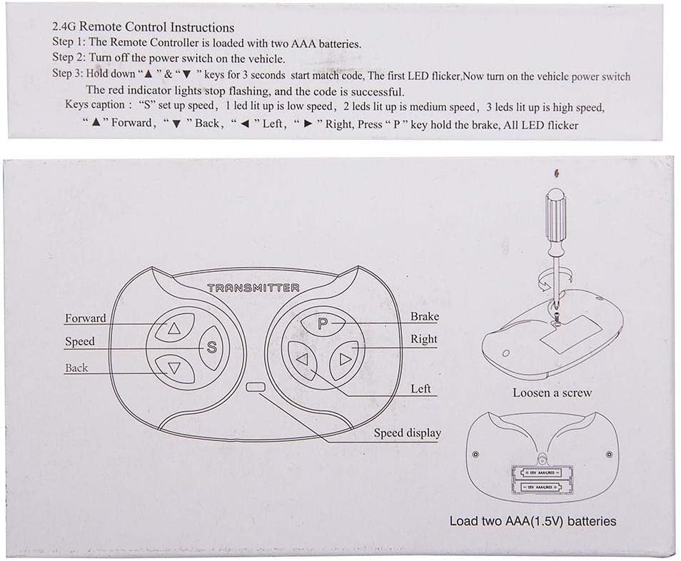 JR1630RXS JR-RX-12V Kids Powered Ride on car 2.4G Bluetooth Remote Control and Receiver Kit Controller Control Box Accessories for Children Electric Ride On Car Replacement Parts