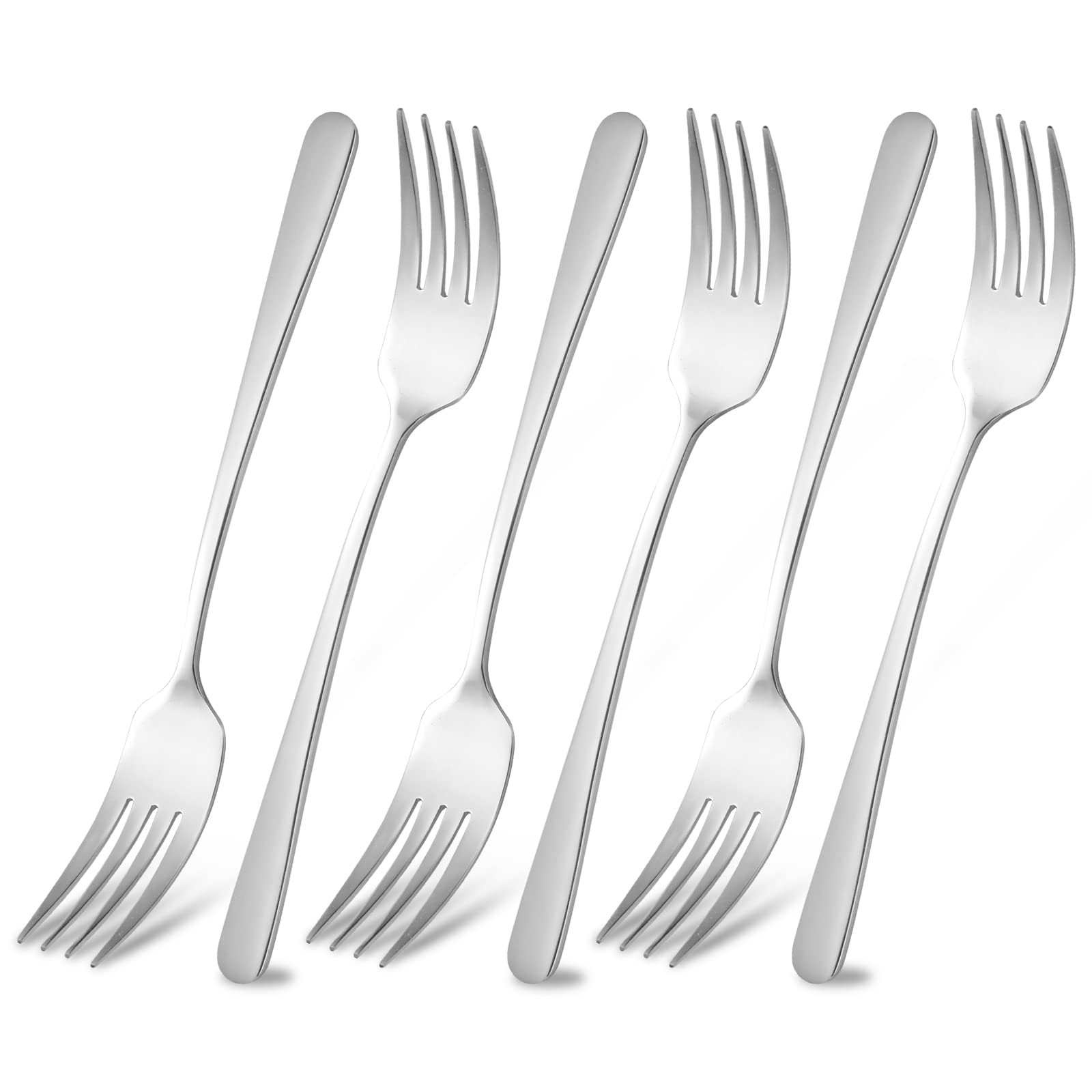 Dinner Forks Stainless Steel Silverware Forks Set of 6 Salad Forks Metal Forks 8 Inches by Beardo