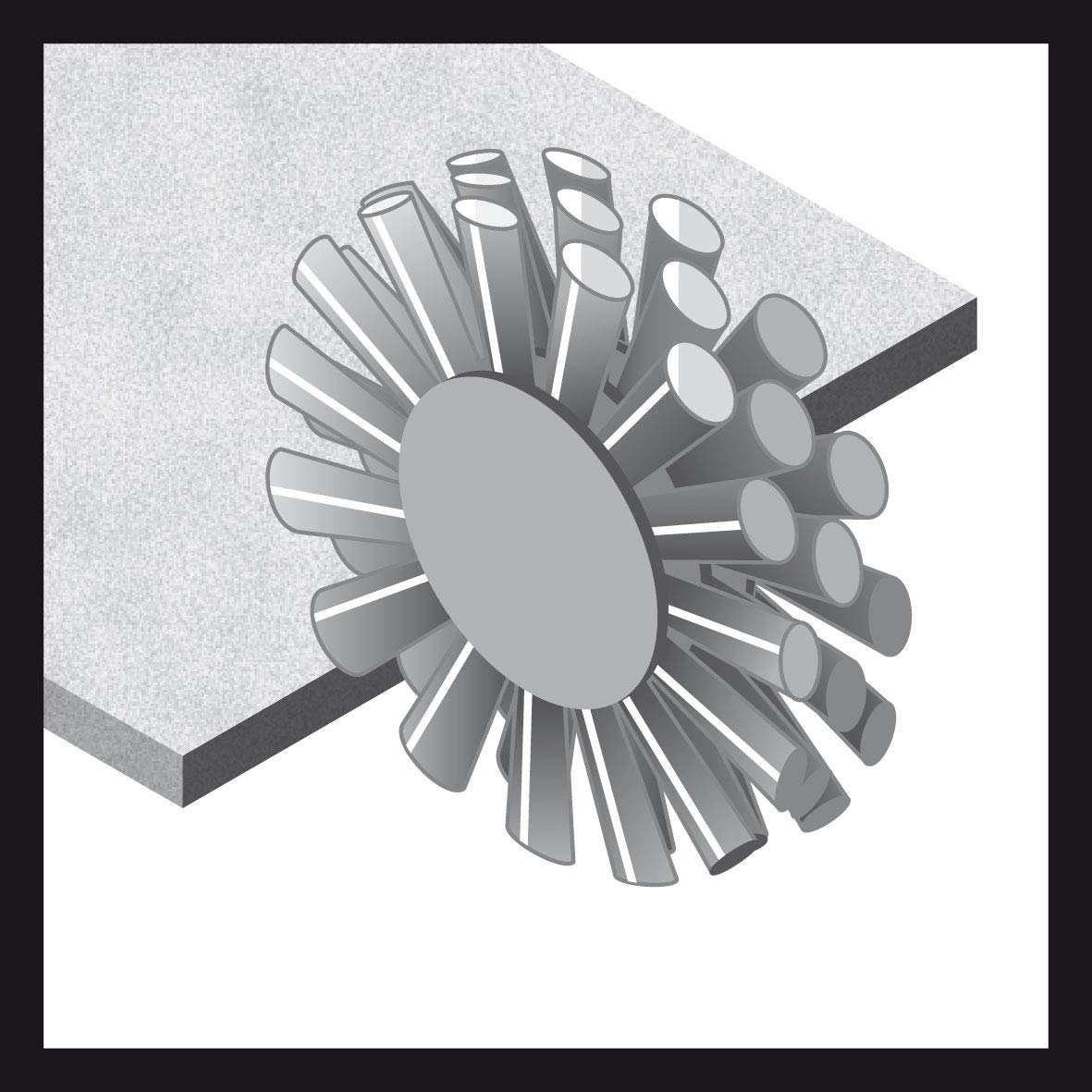 Bosch 1x Spazzola per smussatura PRO Stainless Steel clean a filo ondulato piccole, filetto M14 (per Metalli non ferrosi, Acciaio, Ø 100 mm, Professional Accessorio Smerigliatrice angolare piccola)