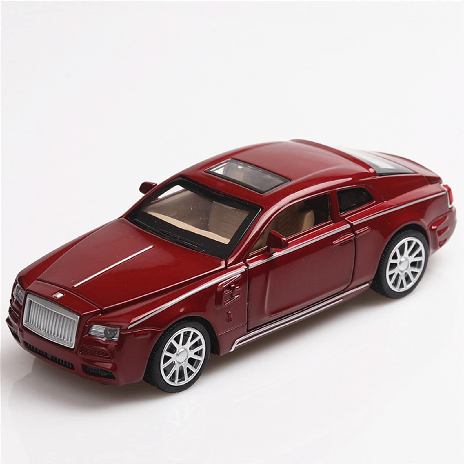 Voiture miniature Rolls Royce Classique 1/32 métal moulé sous pression rouge