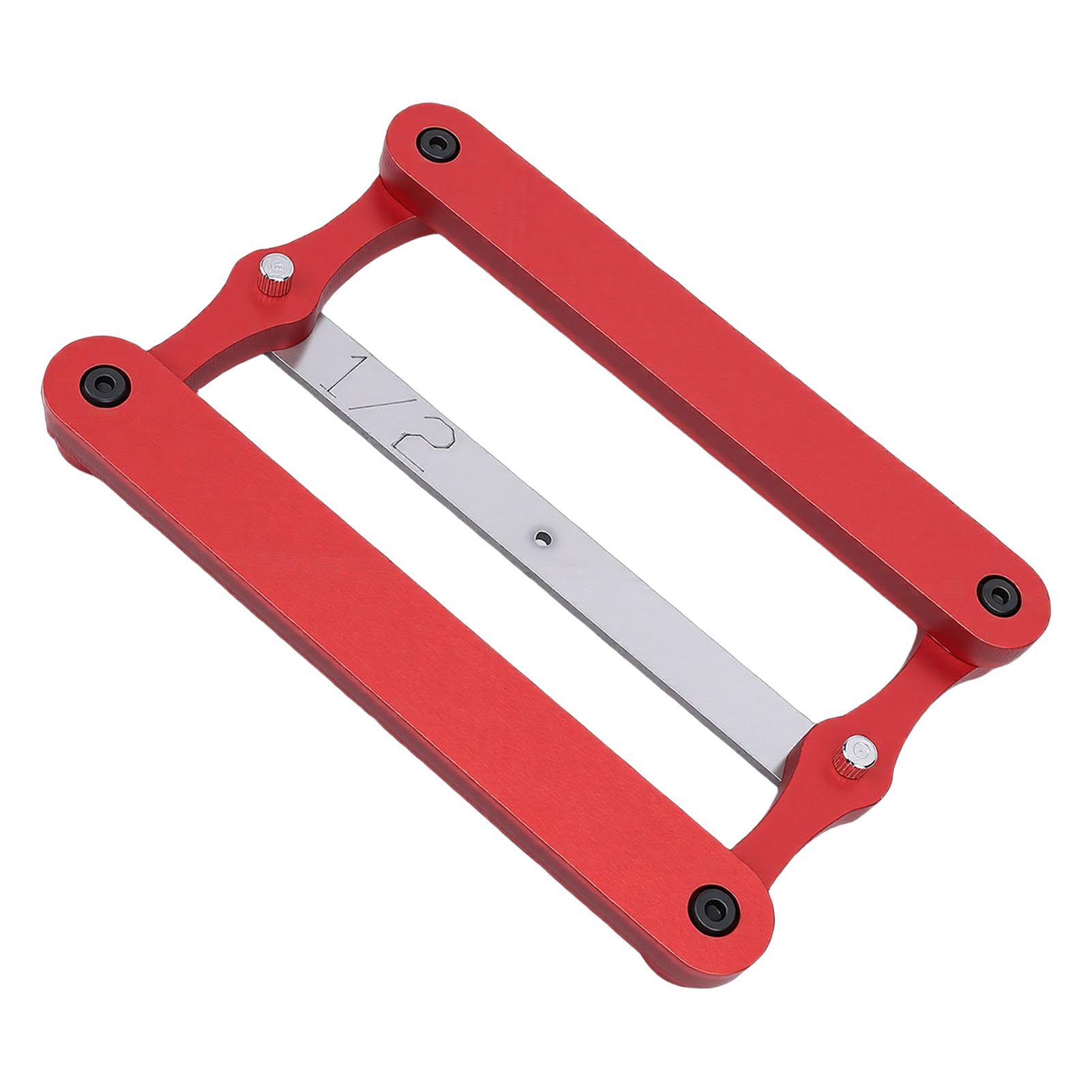 Walfront Calibro di Centraggio per Falegnameria, Strumento Autocentrante | Aste in Acciaio Inox, Dima CNC di Precisione per Fori e Linee Parallele