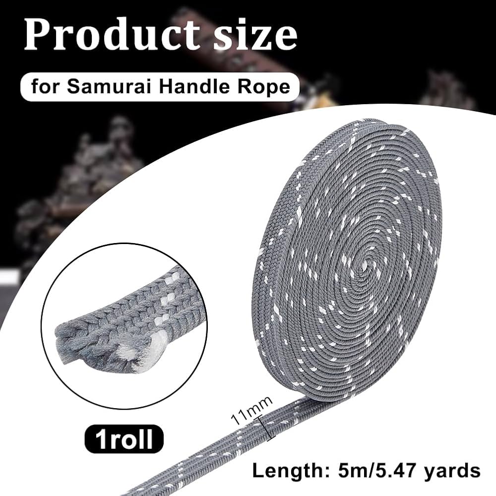 Amazon | OLYCRAFT 5M 下緒 柄巻 刀剣用 下げ緒 居合刀用 絹綿