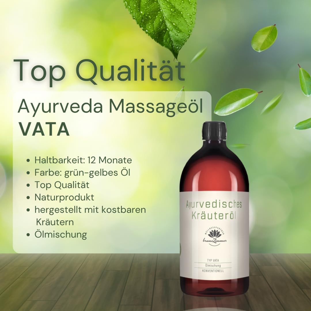 Ayurveda Massageöl Vata - Massageöl und Basisöl (1 Liter)