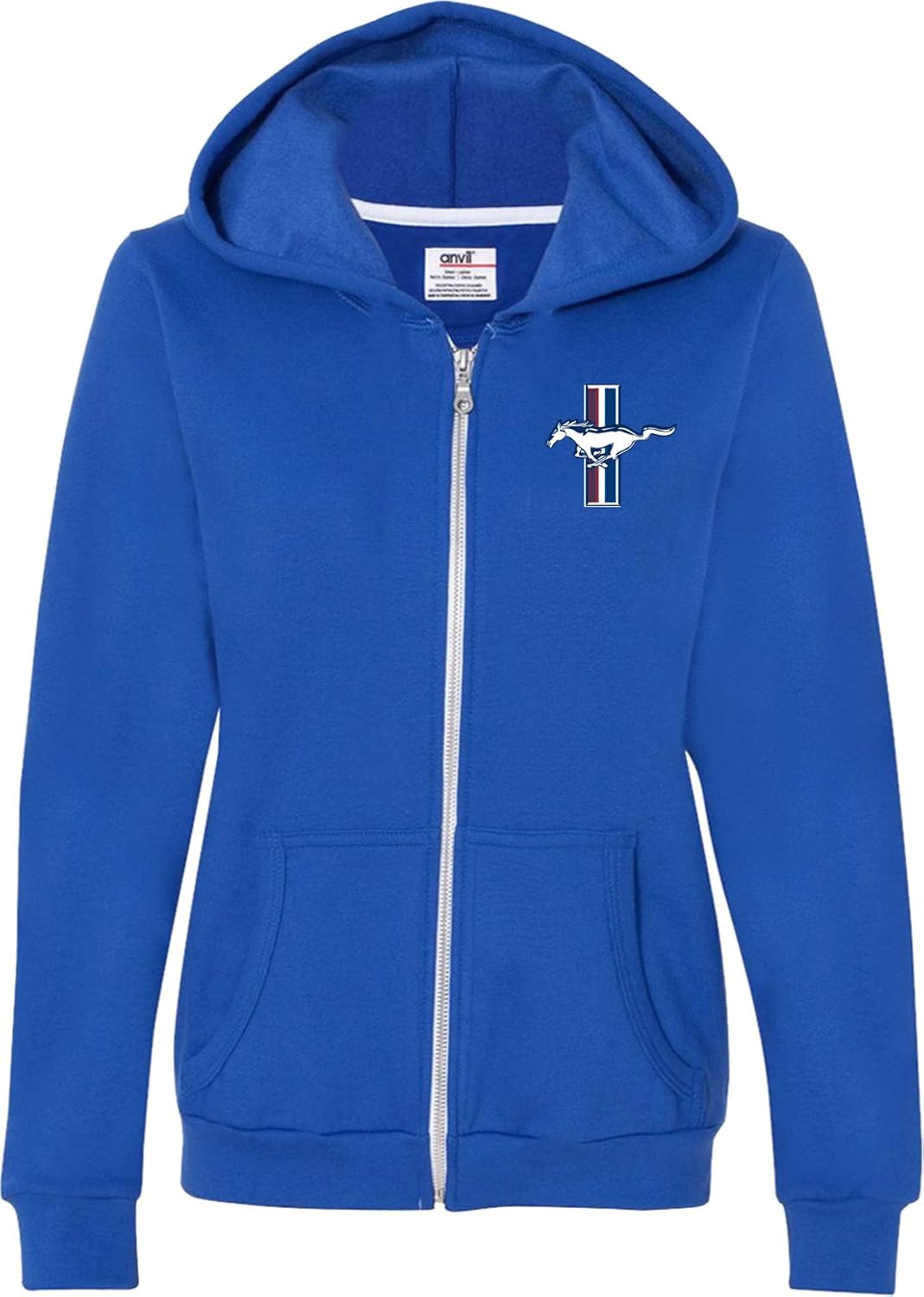 Buy Cool Shirts Ladies Ford Full Zip Hoodie Legend Lives Crest Pocket Print