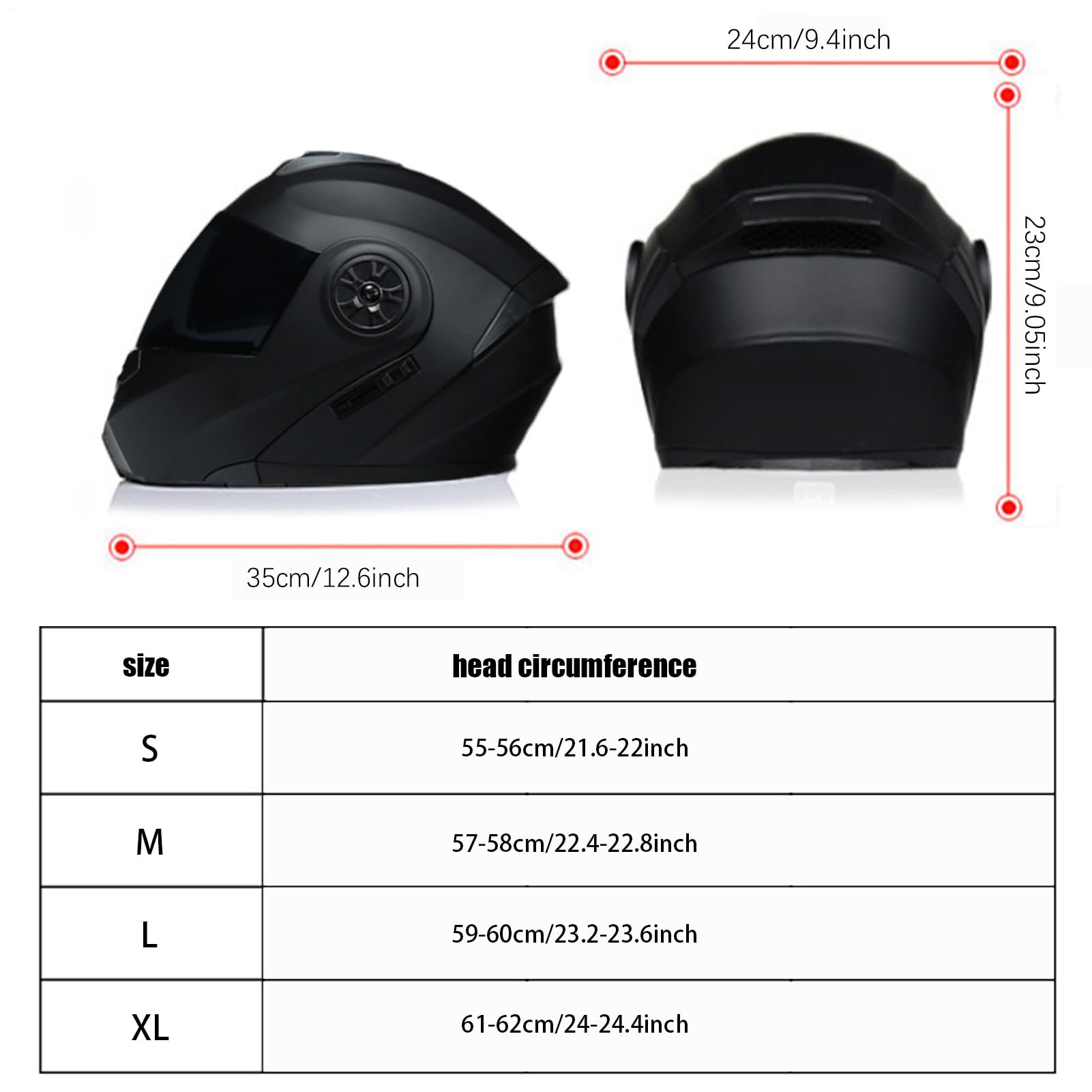 Cascos de Moto para Hombre,Cascos de Moto integrales - de Impermeables para Adultos de Carreras de Bicicletas - de integrales de Motocicleta con Correa Ajustable