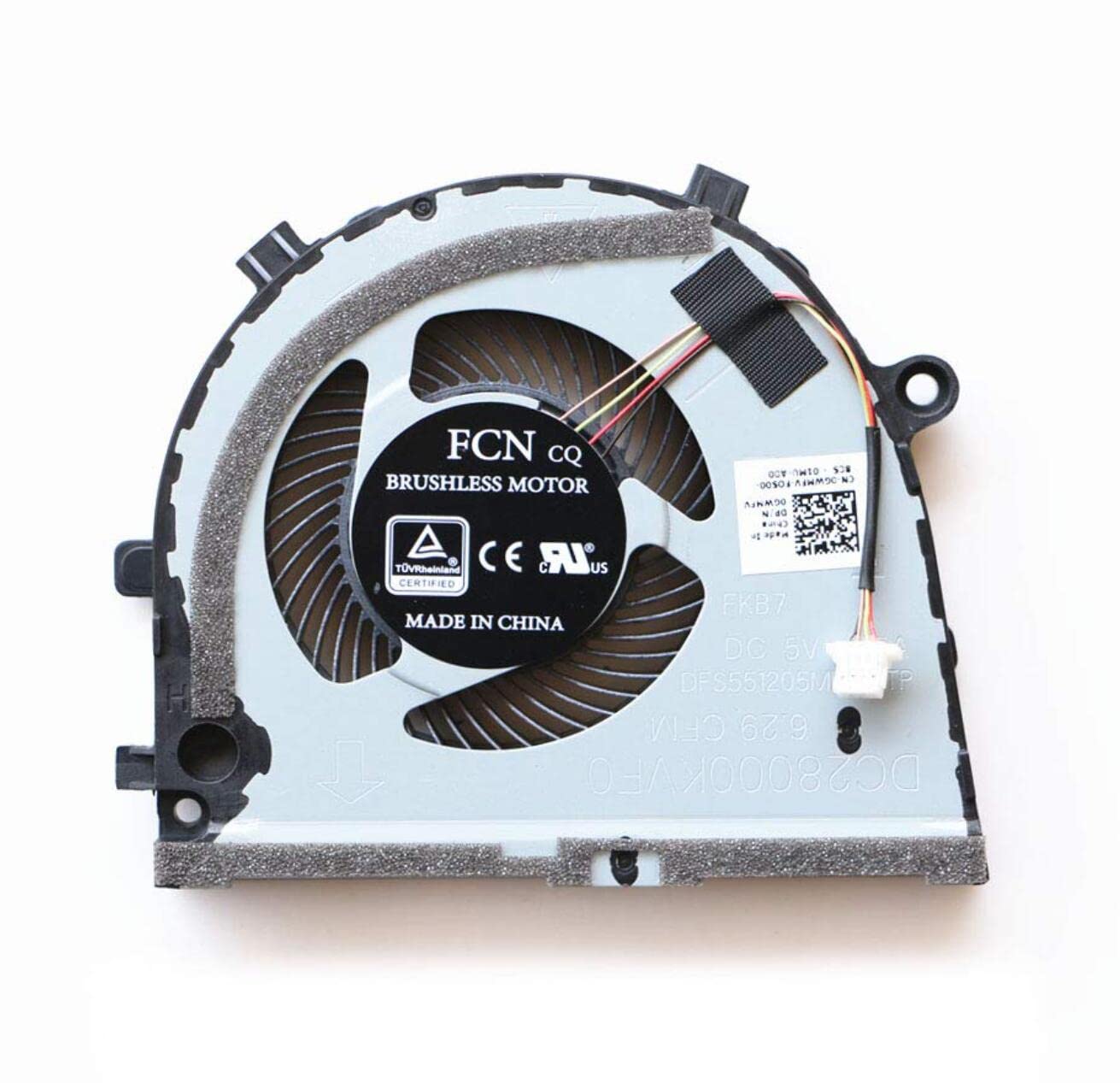 Fleshy Leaf Ventilateur de refroidissement pour ordinateur portable Dell G3-3579 G3-3779 G5-5587 0GWMFV 0TJHF2