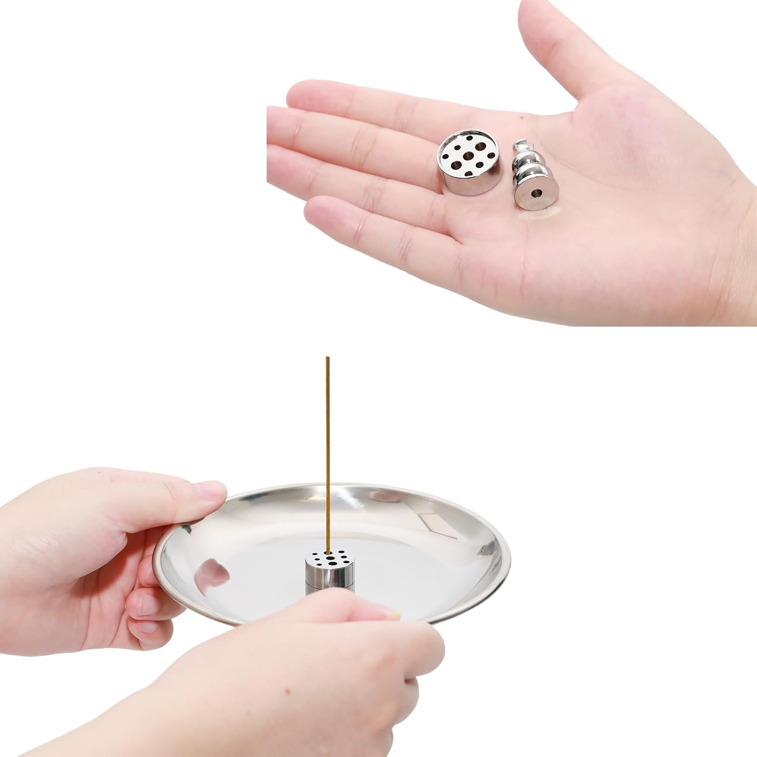 3 in 1 Incense Burner, 5.51 Inch Incense Holder Set