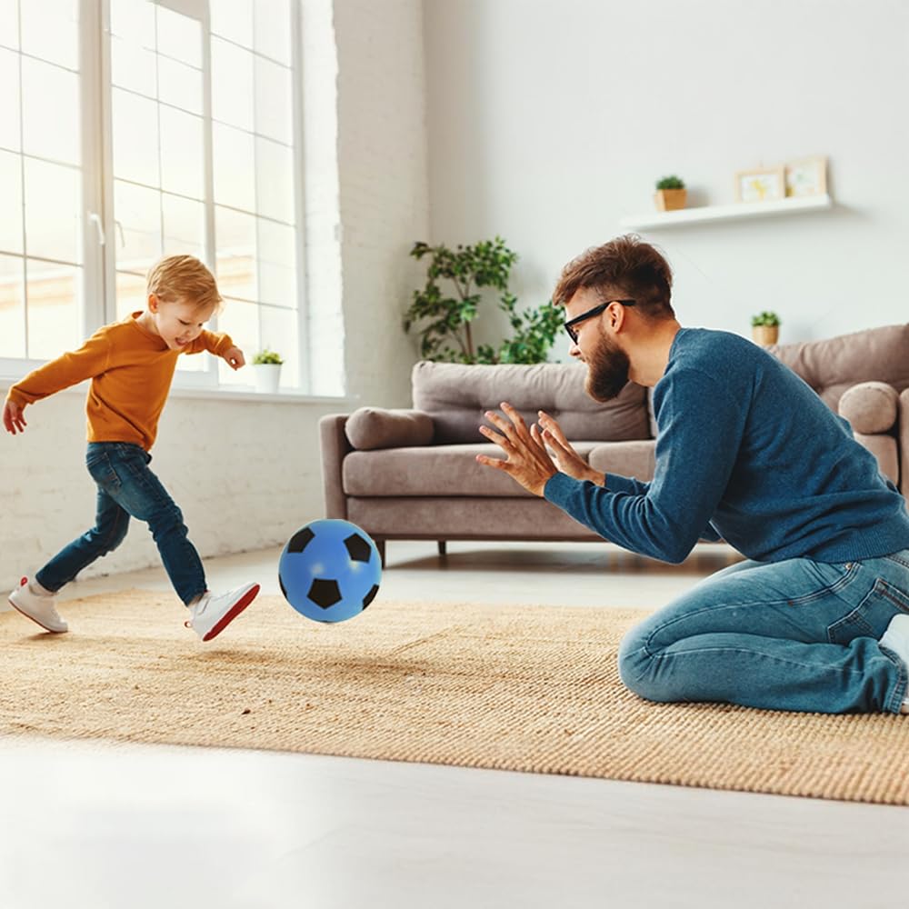 ZOPPER Fun Sport Foam Football 12cm - Blue Soft Sponge Foam Soccer Ball, Indoor Outdoor Foam Ball Great Fun & Suitable For All Ages - Image 2