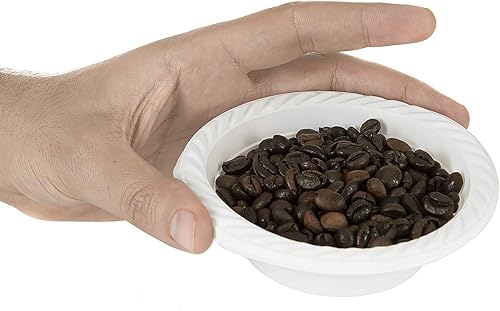 Miniatura 5 de Paquete de 250 platos desechables de plástico de 5 onzas, fuertes y resistentes, resistentes al calor y a prueba de remojo, no se derrite ni se